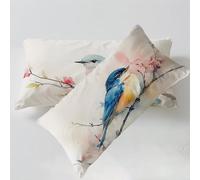 Housse Coussin Rose Taie Oreiller 40 x 60cm Fleurs Taie d'oreiller Housse de Coussin Decoratif Velours Taie Oreiller Lot de 2 Fermeture éclair Invisible Lavable pour Décoration Intérieure C0C1110