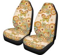 Housse Couverture Couvre Sieges 52X138Cm Mandala Lotus Papillon Siège Avant Housses Confort Housses De Siège De Voiture Avant Durable Housse De Sieges Auto pour Camion, Berlines, Voitures