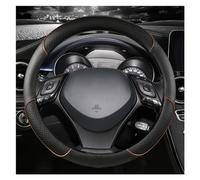 Housse Couverture Volant pour Toyota pour CHR C-HR Housse Volant Voiture Sport en Cuir Microfibre Accessoires Automobiles Caches Volant(Coffee)
