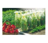 Housse croissance avec liens tomates gaine de forçage polyéthylène jaune traité anti-U.V Nortene