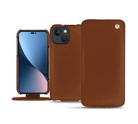 Housse cuir Apple iPhone 14 Plus - Rabat vertical - Marron ( Nappa - Pantone #8B4720 ) - NOREVE