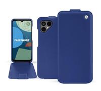 Housse cuir Fairphone 4 - - Bleu - Cuir lisse