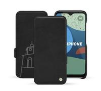 Housse cuir Fairphone 4 - - Noir - Cuir lisse premium