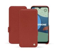 Housse cuir Fairphone 4 - - Orange - Cuir grainé