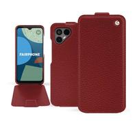 Housse cuir Fairphone 4 - - Rouge - Cuir grainé
