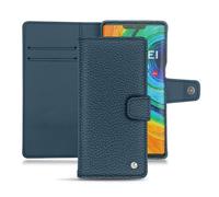 Housse cuir Huawei Mate 30 Pro - - Bleu - Cuir grainé