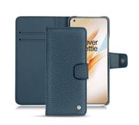 Housse cuir OnePlus 8 Pro - - Bleu - Cuir grainé