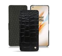 Housse cuir OnePlus 8 Pro - - Noir - Cuir Abaca
