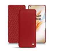 Housse cuir OnePlus 8 Pro - - Rouge - Cuir lisse