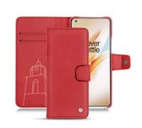 Housse cuir OnePlus 8 Pro - - Rouge - Cuir lisse premium
