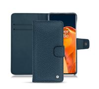 Housse cuir OnePlus 9 Pro - - Bleu - Cuir grainé