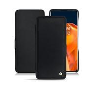 Housse cuir OnePlus 9 Pro - - Noir - Cuir saffiano