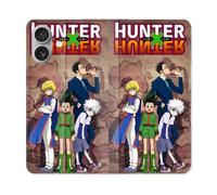 Housse Cuir Portefeuille Pour Iphone 16 Manga Hunter X Hunter Vintage