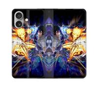 Housse Cuir Portefeuille Pour Iphone 16 Manga Naruto Vs