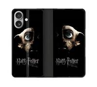 Housse Cuir Portefeuille Pour Iphone 16 Plus Harry Potter Hollows Dobby