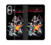 Housse Cuir Portefeuille Pour Iphone 16 Plus Manga Fairy Tail Logo Team