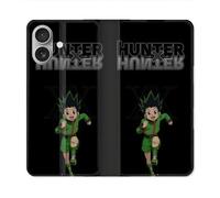 Housse Cuir Portefeuille Pour Iphone 16 Plus Manga Hunter X Hunter Gon