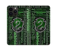Housse Cuir Portefeuille Pour Iphone 16 Pro Harry Potter Serpentar