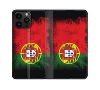 Housse Cuir Portefeuille Pour Iphone 16 Pro Plus Voyage Portugal Drapeau