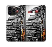 Housse Cuir Portefeuille Pour Iphone 16 Pro Voyage Amerique Usa New York Taxi