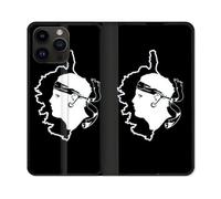 Housse Cuir Portefeuille Pour Iphone 16 Pro Voyage Corse Noir