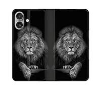 Housse Cuir Portefeuille Pour Samsung Galaxy A06 Animal Lion Majestueux