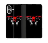 Housse Cuir Portefeuille Pour Samsung Galaxy A06 Manga Death Note Noir