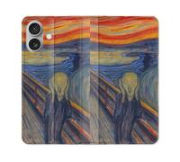 Housse Cuir Portefeuille Pour Samsung Galaxy A06 Peinture Le Cri