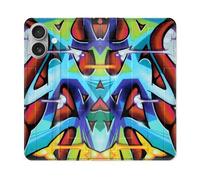 Housse Cuir Portefeuille Pour Samsung Galaxy A06 Street Art Graf Color