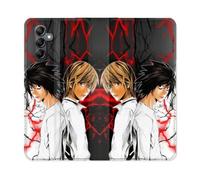 Housse Cuir Portefeuille Pour Samsung Galaxy A16 5g Manga Death Note Duo
