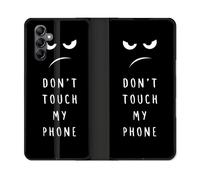 Housse Cuir Portefeuille Pour Samsung Galaxy A55 5g Humour Don't Touch
