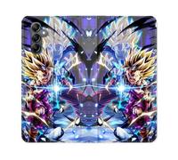 Housse Cuir Portefeuille Pour Samsung Galaxy S24 Fe Manga Dragon Ball Sangohan Duo