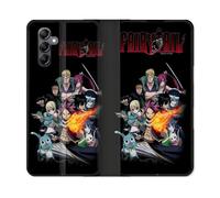 Housse Cuir Portefeuille Pour Samsung Galaxy S24 Fe Manga Fairy Tail Logo Team