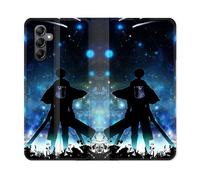 Housse Cuir Portefeuille Pour Samsung Galaxy S24 Manga Attaque Titans Levi