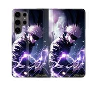 Housse Cuir Portefeuille Pour Samsung Galaxy S25 Manga Jujutsu Kaisen Gojo Saturo