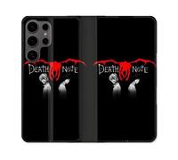 Housse Cuir Portefeuille Pour Samsung Galaxy S25 Ultra Manga Death Note Noir