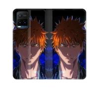 Housse Cuir Portefeuille Pour Vivo Y21 / Y21s / Y33s Manga Bleach Ichigo