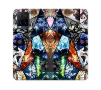 Housse Cuir Portefeuille Pour Vivo Y21 / Y21s / Y33s Manga Bleach Pele Mele