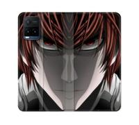 Housse Cuir Portefeuille Pour Vivo Y21 / Y21s / Y33s Manga Death Note Kira