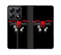Housse Cuir Portefeuille Pour Xiaomi 14t Manga Death Note Noir
