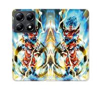 Housse Cuir Portefeuille Pour Xiaomi 14t Manga Dragon Ball Sangoku Blanc