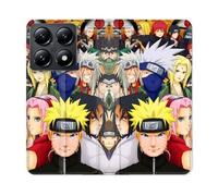 Housse Cuir Portefeuille Pour Xiaomi 14t Manga Naruto Team