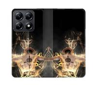 Housse Cuir Portefeuille Pour Xiaomi 14t Manga One Piece Ace Noir
