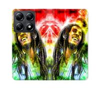Housse Cuir Portefeuille Pour Xiaomi 14t Musique Bob Marley Color