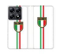 Housse Cuir Portefeuille Pour Xiaomi 14t Voyage Italie 3 Blanc