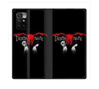 Housse Cuir Portefeuille Pour Xiaomi Redmi 10 Manga Death Note Noir