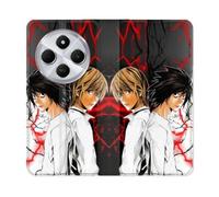 Housse Cuir Portefeuille Pour Xiaomi Redmi 14c 4g Manga Death Note Duo