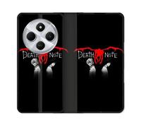 Housse Cuir Portefeuille Pour Xiaomi Redmi 14c 4g Manga Death Note Noir
