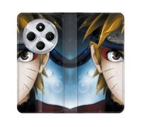 Housse Cuir Portefeuille Pour Xiaomi Redmi 14c 4g Manga Naruto Blanc