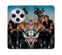 Housse Cuir Portefeuille Pour Xiaomi Redmi 14c 4g Musique Johnny Hallyday Moto